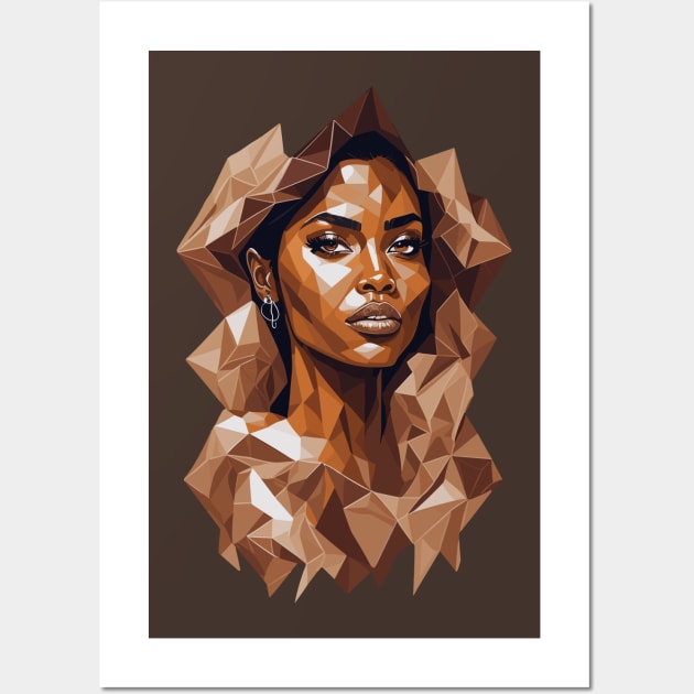 Beautiful Brown woman Wall Art by Luvleigh